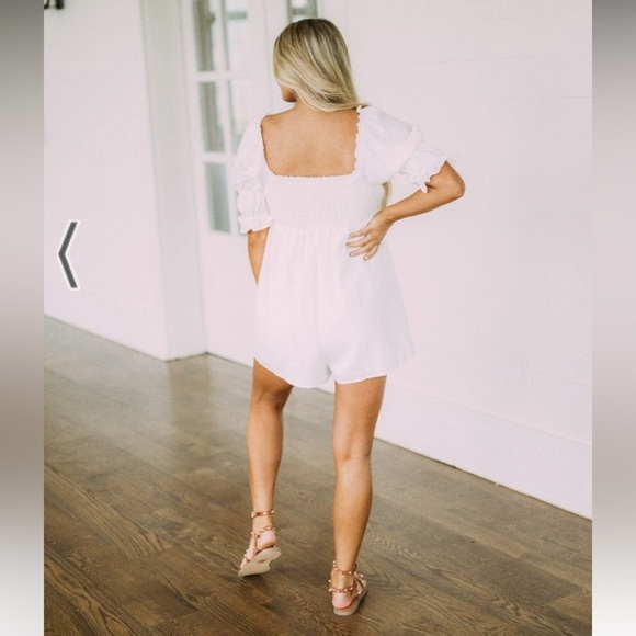 LE LIS Babydoll Mandy Rayon Romper - Picture 6 of 16